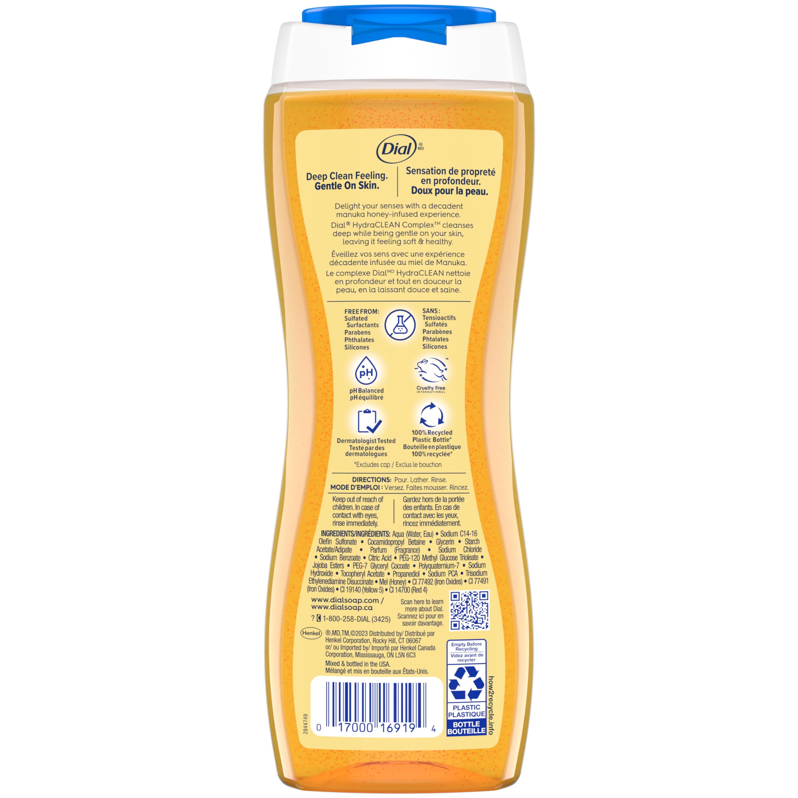 Dial pump dispenser delivering wash, highlights ease of use and controlled dispensing