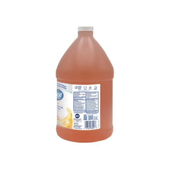 Dial pro gold pouring from bottle into dispenser neck for easy refills
