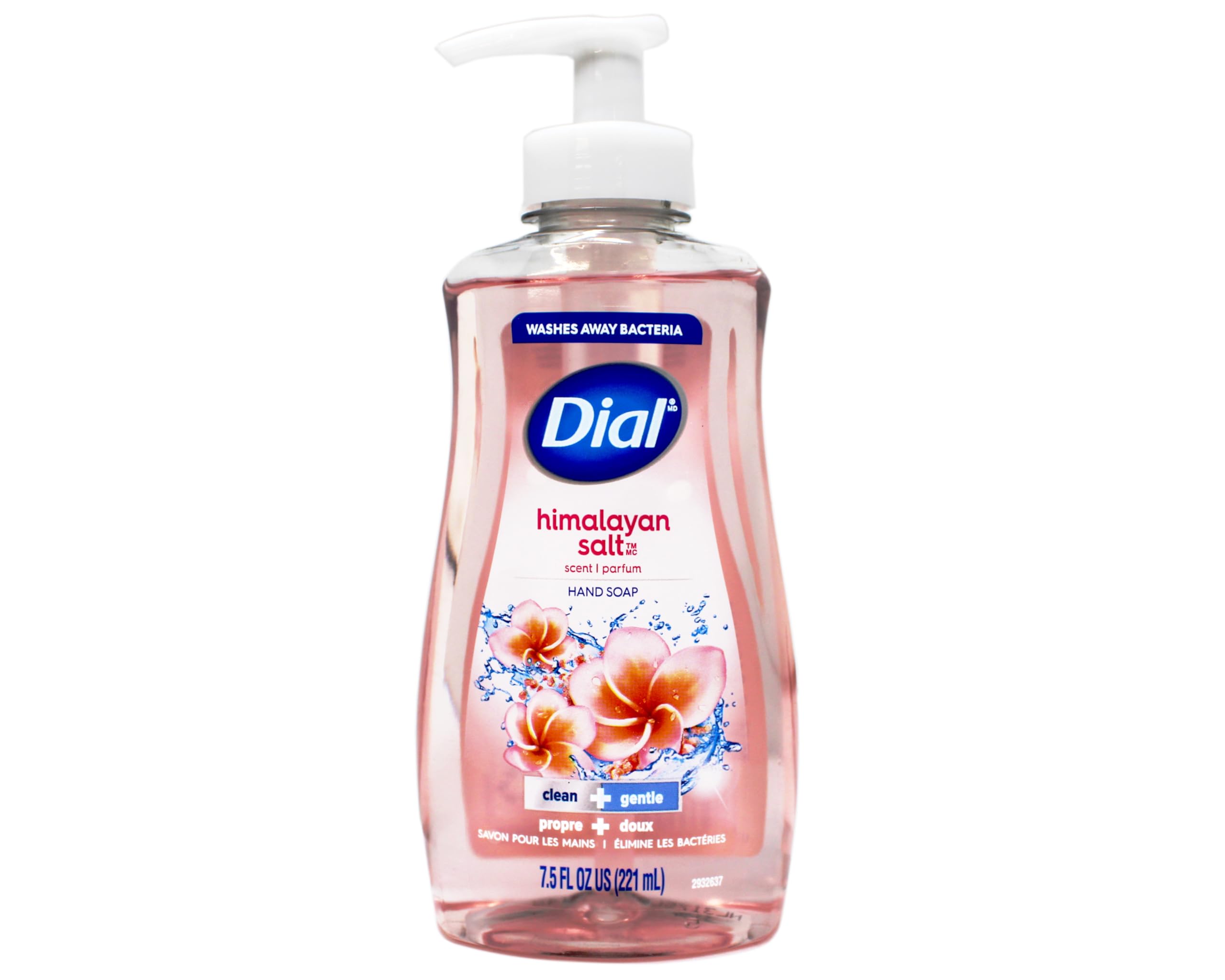 Dial pump top and label close-up highlighting easy dispensing and readable ingredients