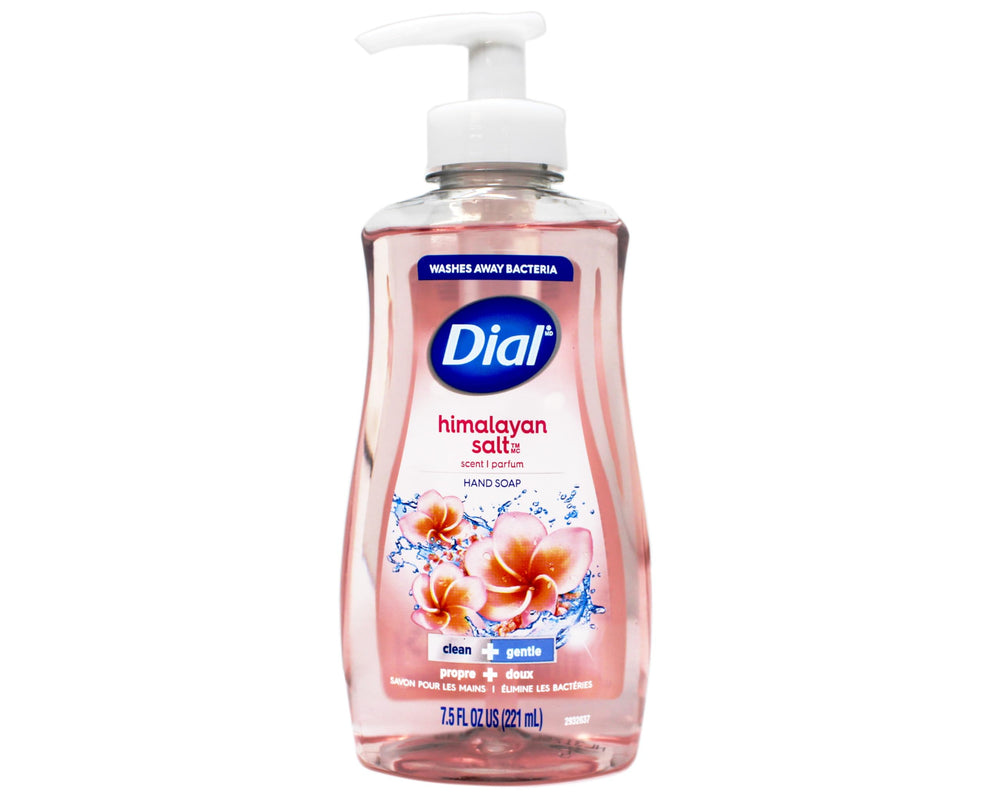 Dial pump top and label close-up highlighting easy dispensing and readable ingredients