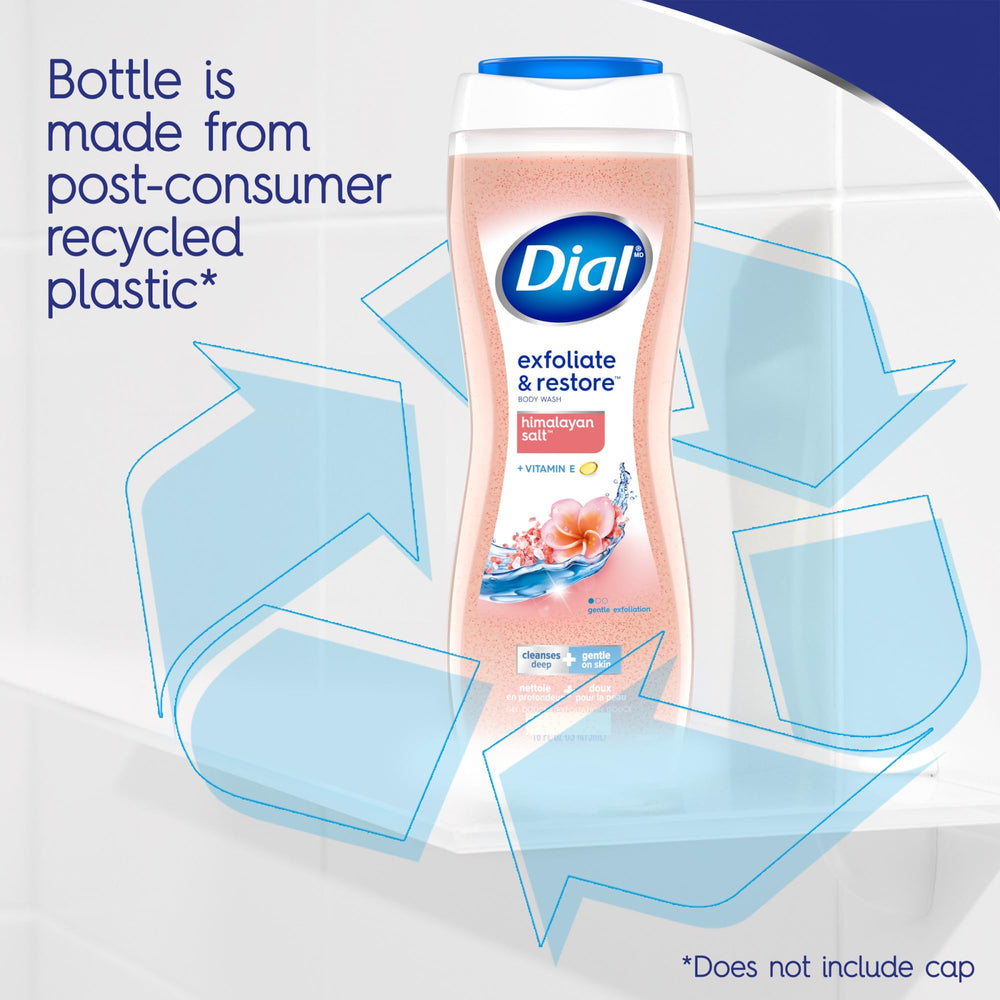 Dial recycled plastic bottle highlighting eco-conscious packaging