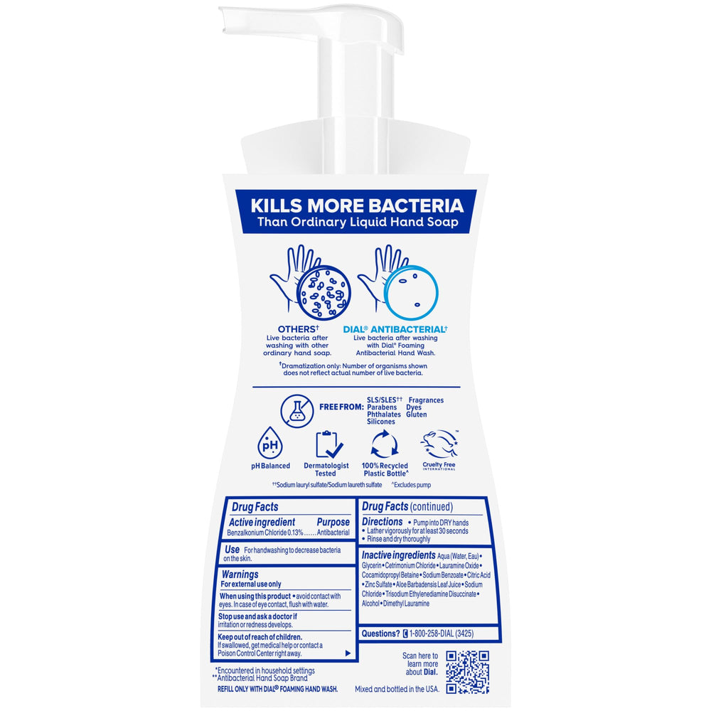 Dial six bottles lined on countertop indicating value pack convenience