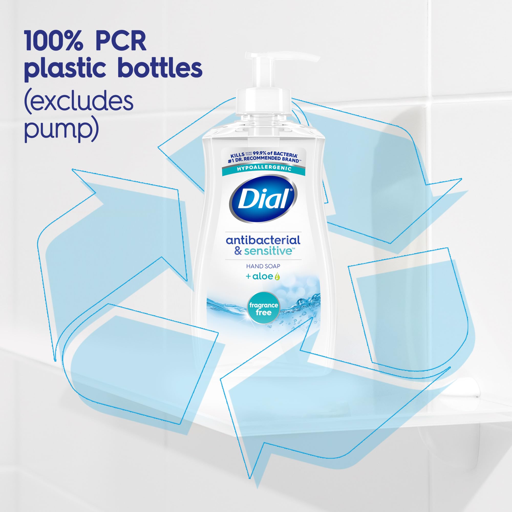 Dial bottle beside common items for scale and storage convenience benefit