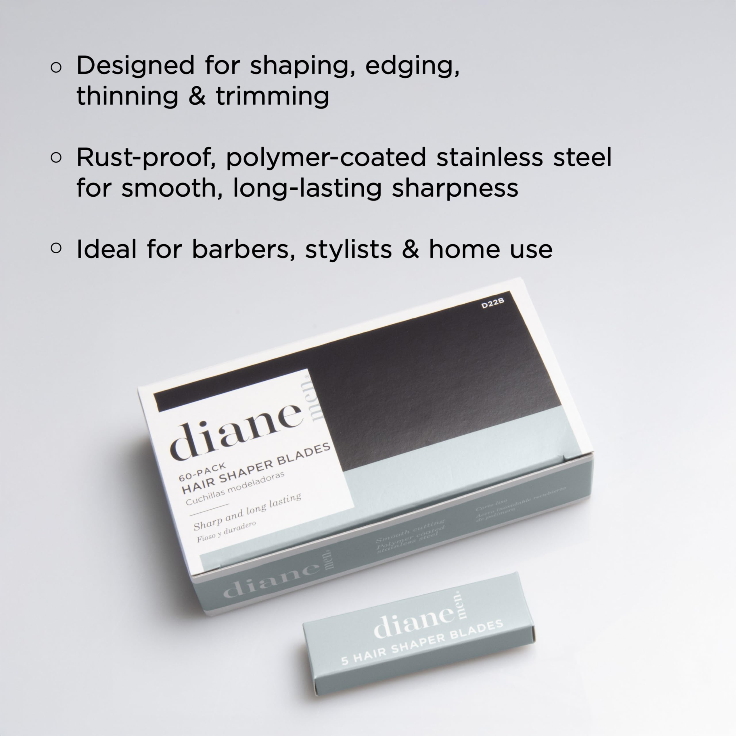 Diane close-up of polymer-coated blade edge showing smooth cutting surface