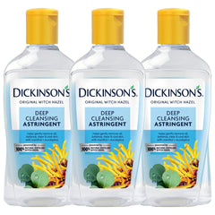 Dickinson's 3-pack front packaging showing bottles for long-lasting supply
