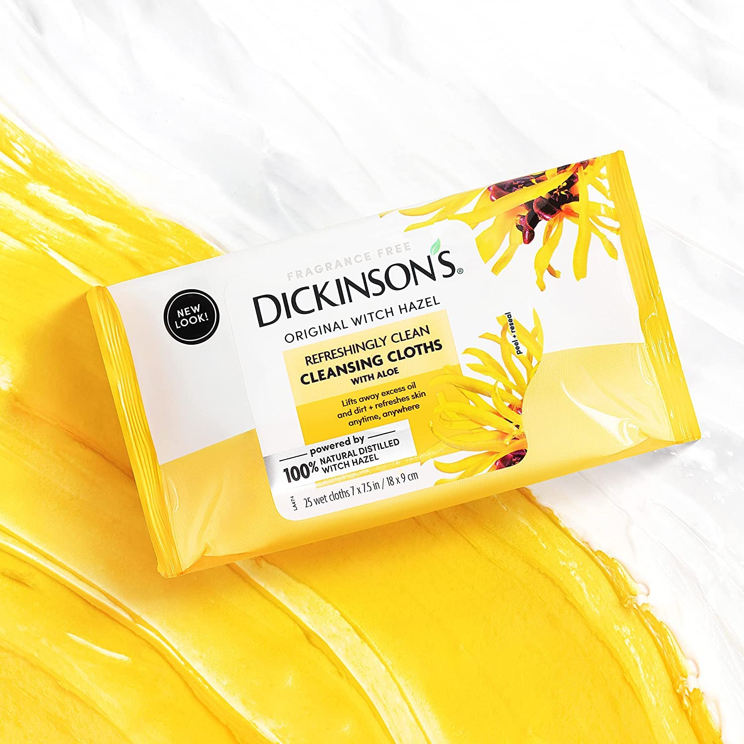 Dickinson's open resealable pack, preserves moisture between uses