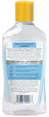 Dickinson's astringent poured on hand showing lightweight texture and quick absorption