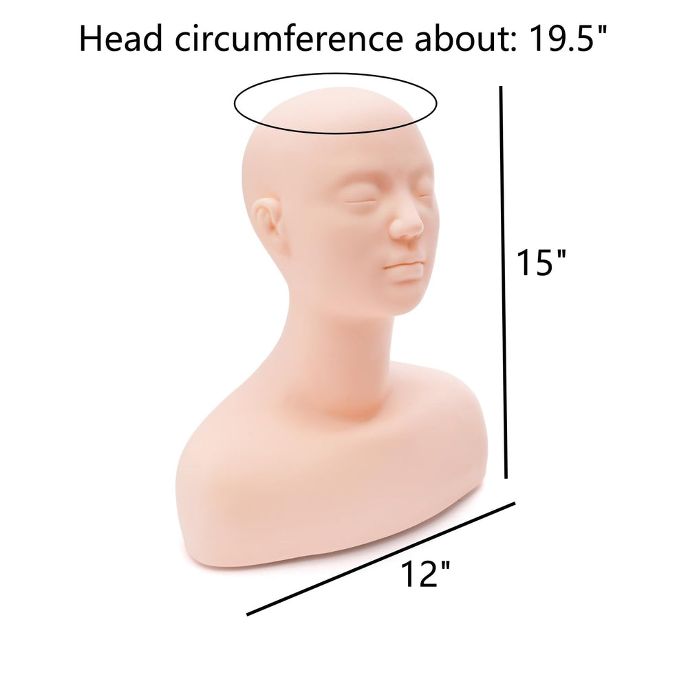 Dicunoy used for wig styling showing natural drape and display benefit