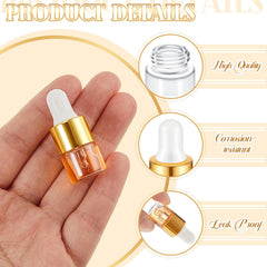 Didaey clear glass vial closeup showing durable glass for preserving fragrances