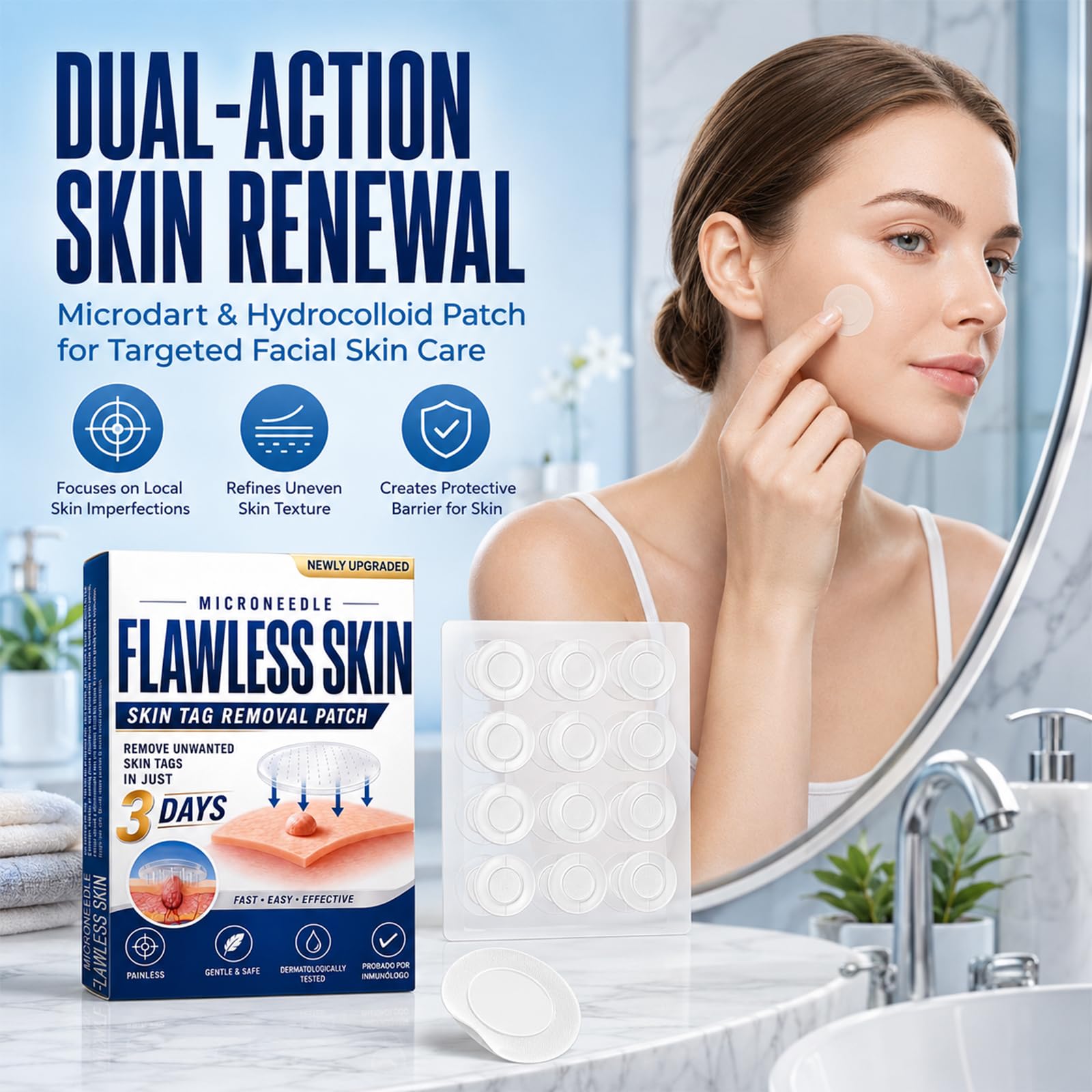 Diehous close-up hydrocolloid texture highlighting gentle adhesion and comfort