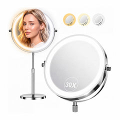 Dienmern front view mirror showing full-face clarity and even lighting