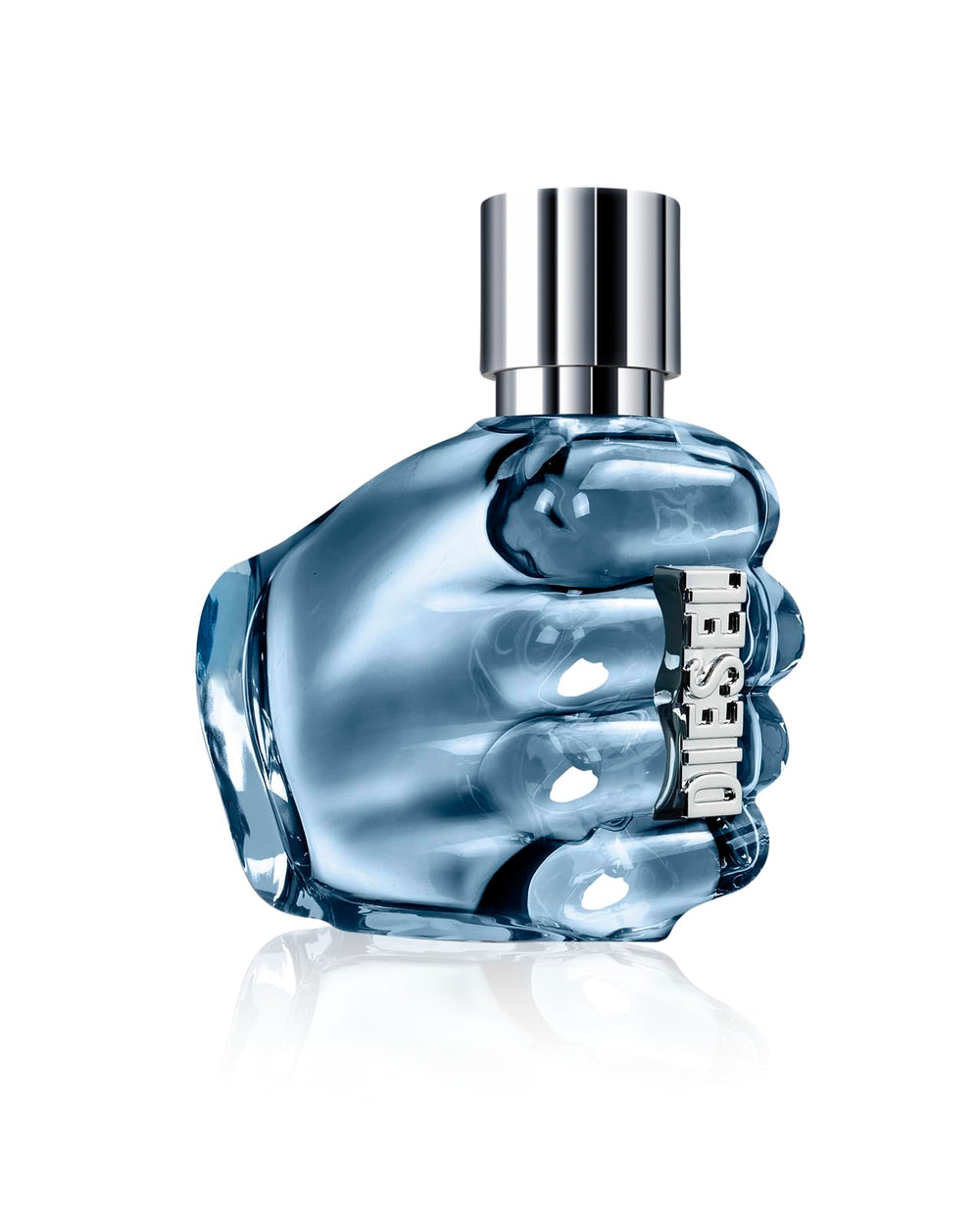 Diesel front bottle view showing signature fist and confident display benefit
