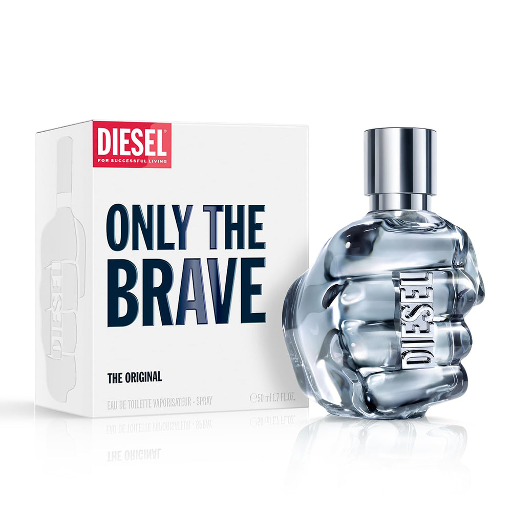 Diesel bottle in a packed bag illustrating travel-ready size and convenience