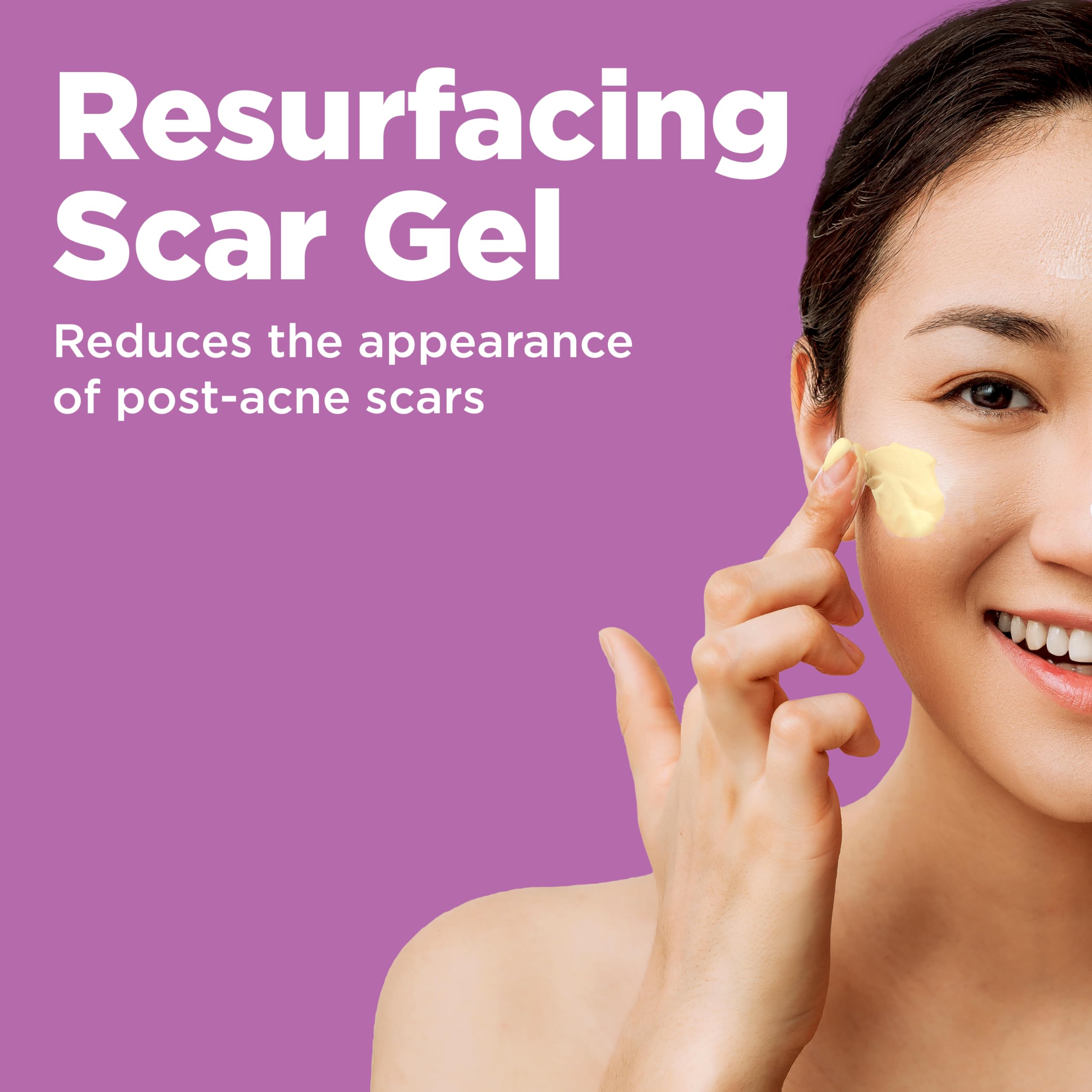 Differin gel being dispensed from tube illustrating easy daily application benefit