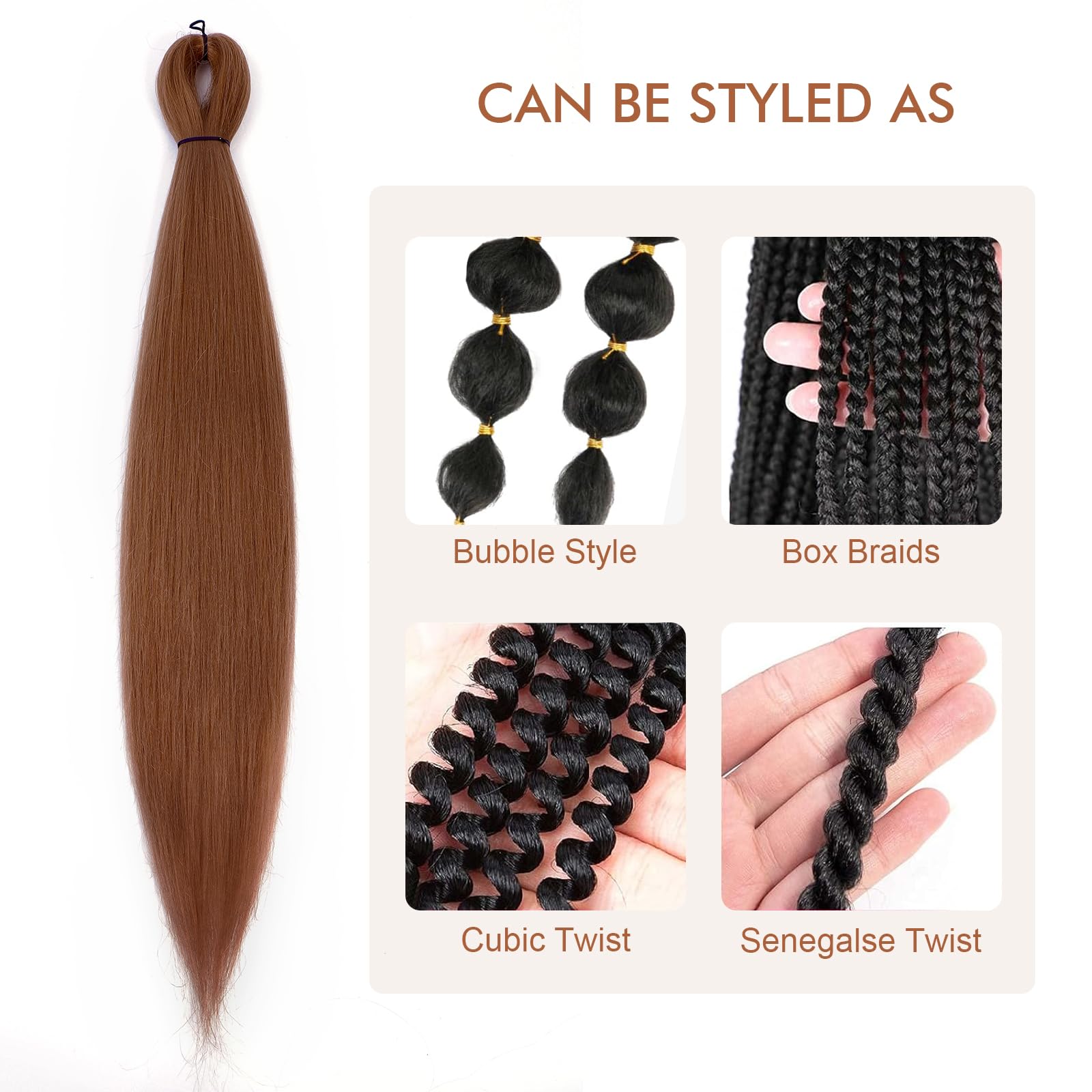 DIFUNEE strands being dipped in hot water for setting, allows easy shaping