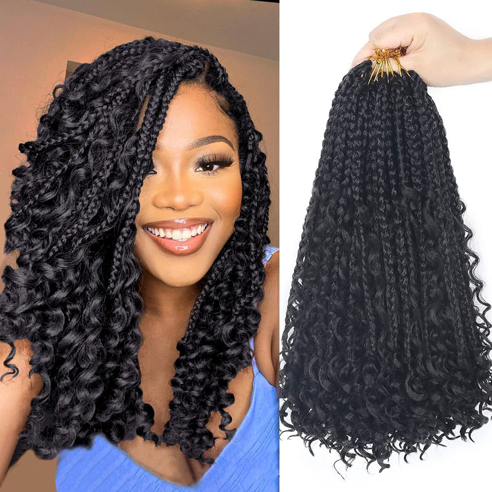 Diha front packaging showing 14-inch braided packs and clean finish benefit