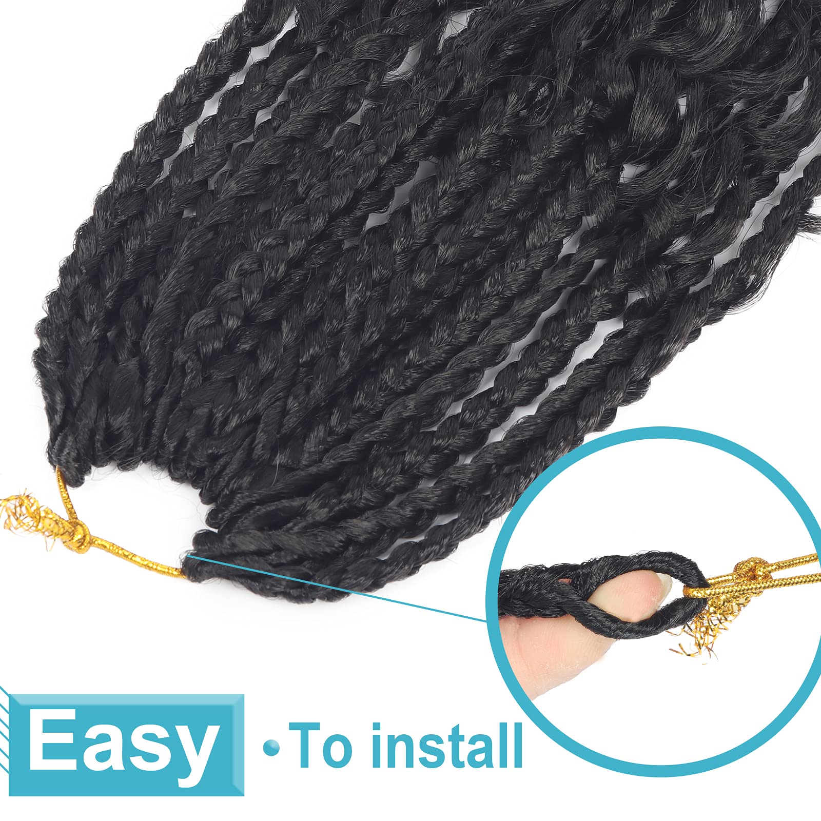 Diha pre-loop top closeup showing easy-install loop and secure hold benefit