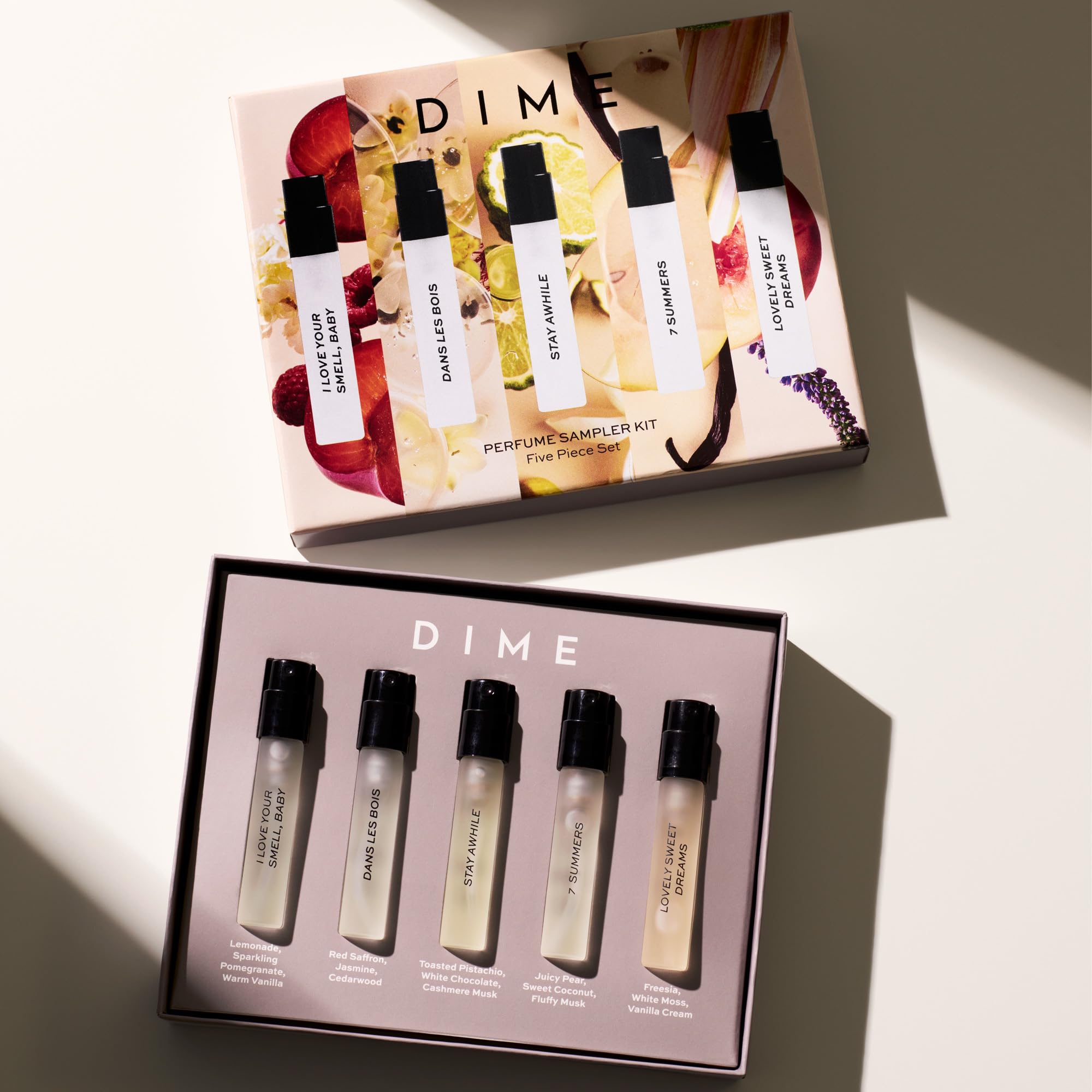 DIME 2ml vial close-up highlighting nozzle detail and easy travel use