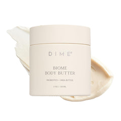 DIME Beauty jar front view showing label and 5 oz size, communicates clean packaging