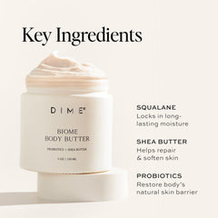 DIME Beauty applied on hand, demonstrates quick absorption and instant softness