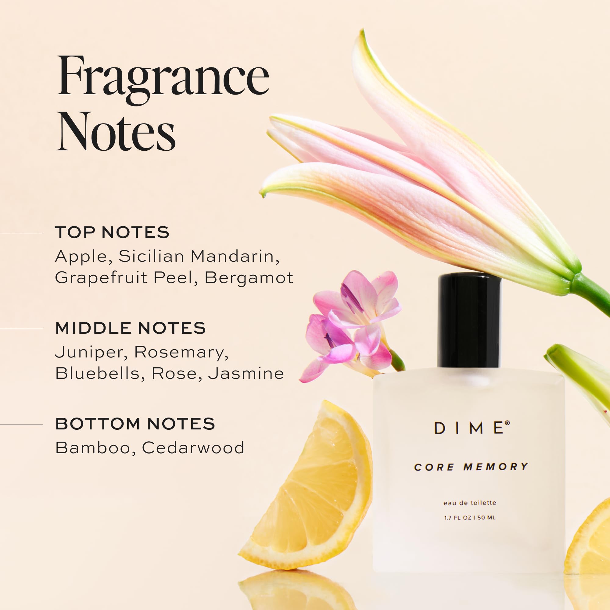 DIME Core Memory spray nozzle close-up highlighting fine mist for even application benefit
