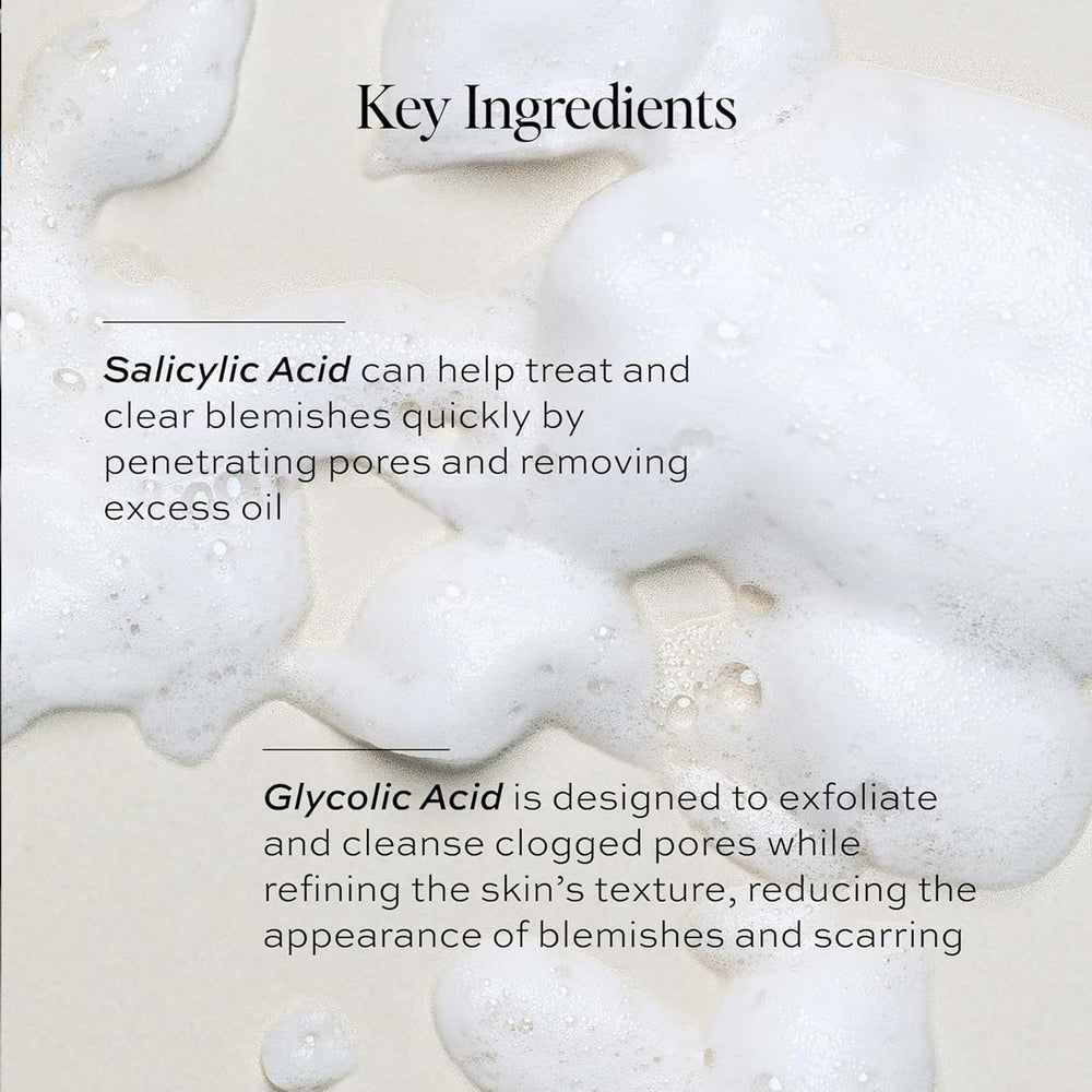 DIME creamy foam cleanser bottle in hand showing true 4 oz scale