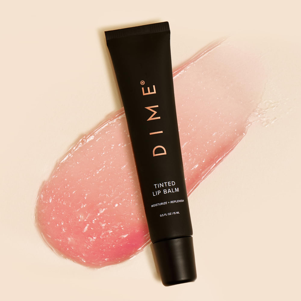 DIME ingredients arranged showcasing shea and oils for deep hydration benefit