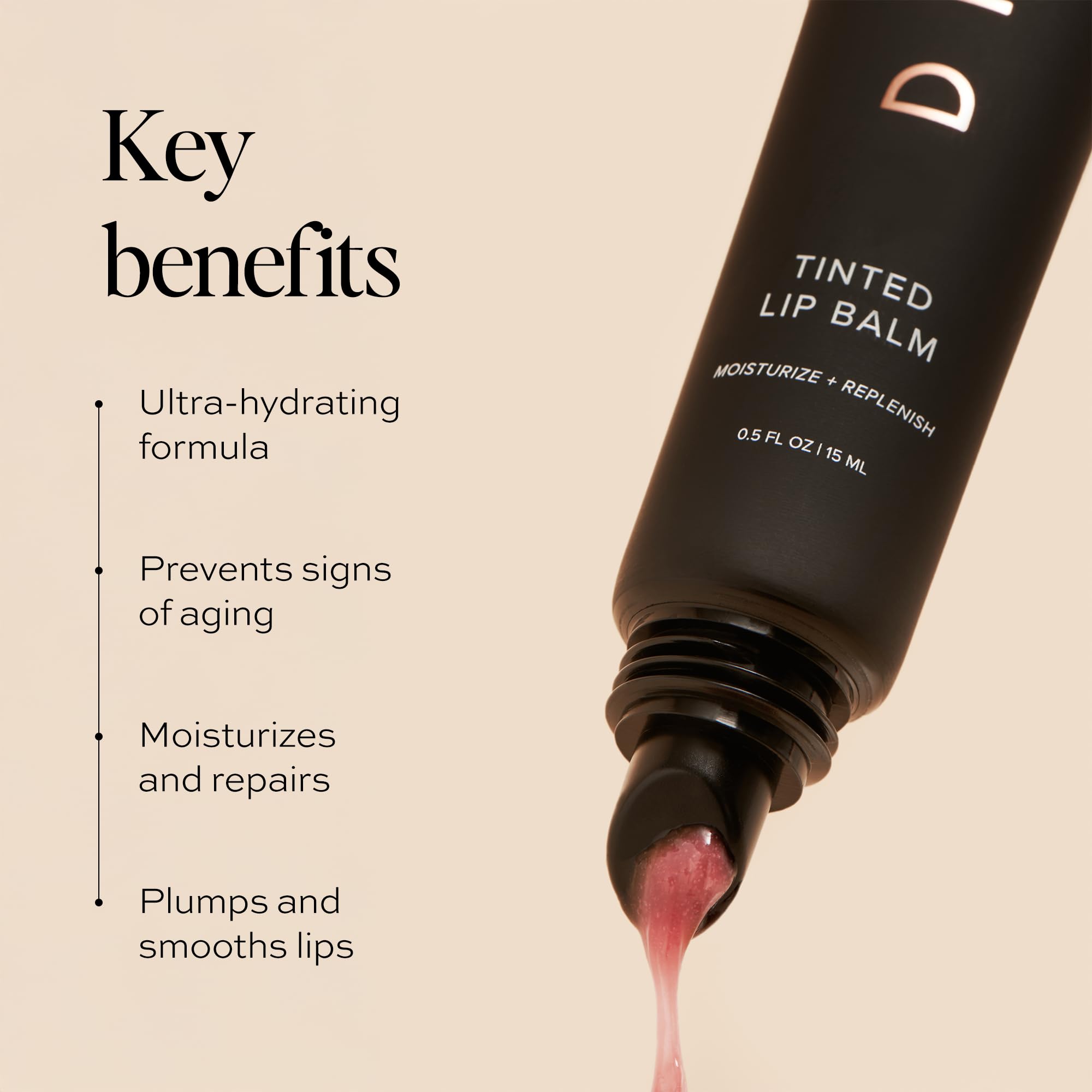 DIME texture swipe displaying creamy balm finish and moisturizing benefit