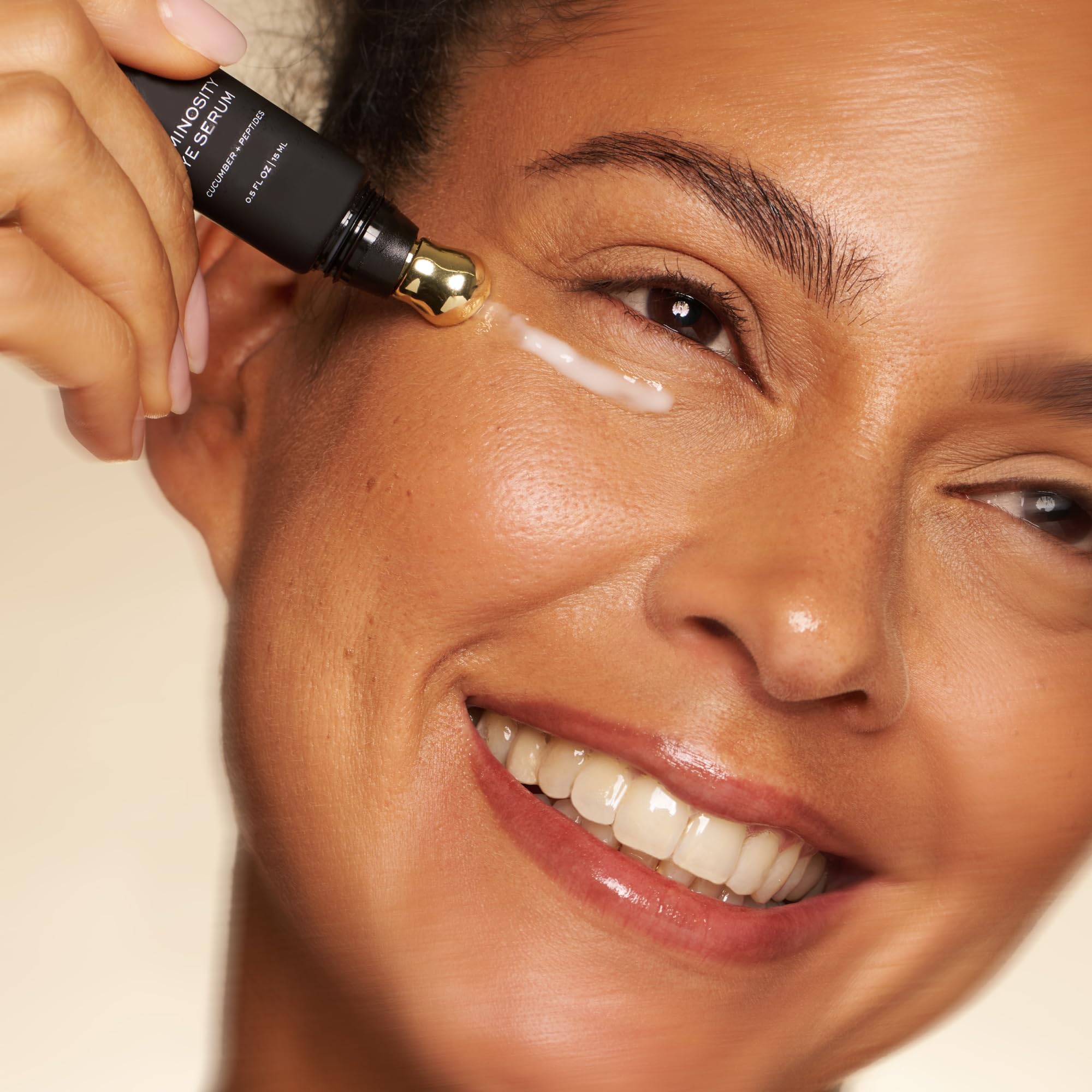 DIME eye serum placed on bathroom shelf, integrates smoothly into daily regimen