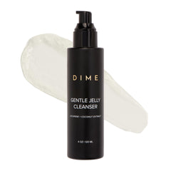 DIME jelly cleanser texture close-up showing gel consistency for gentle cleansing benefit