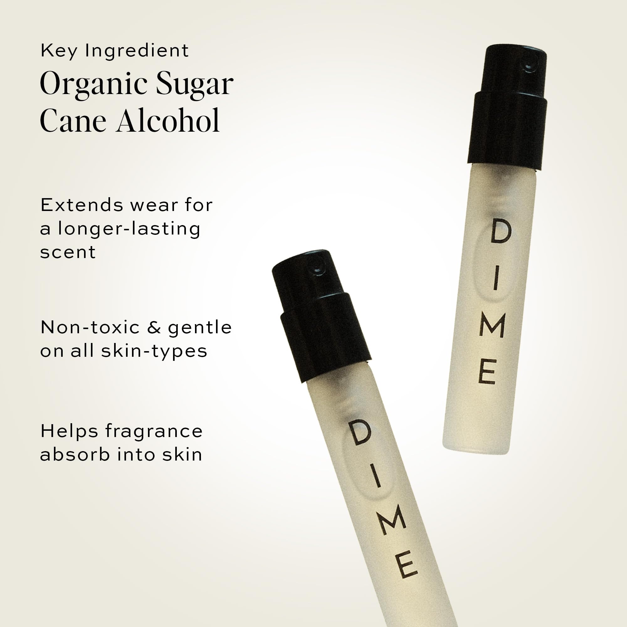 DIME lifestyle arranged on dresser illustrating everyday fragrance convenience