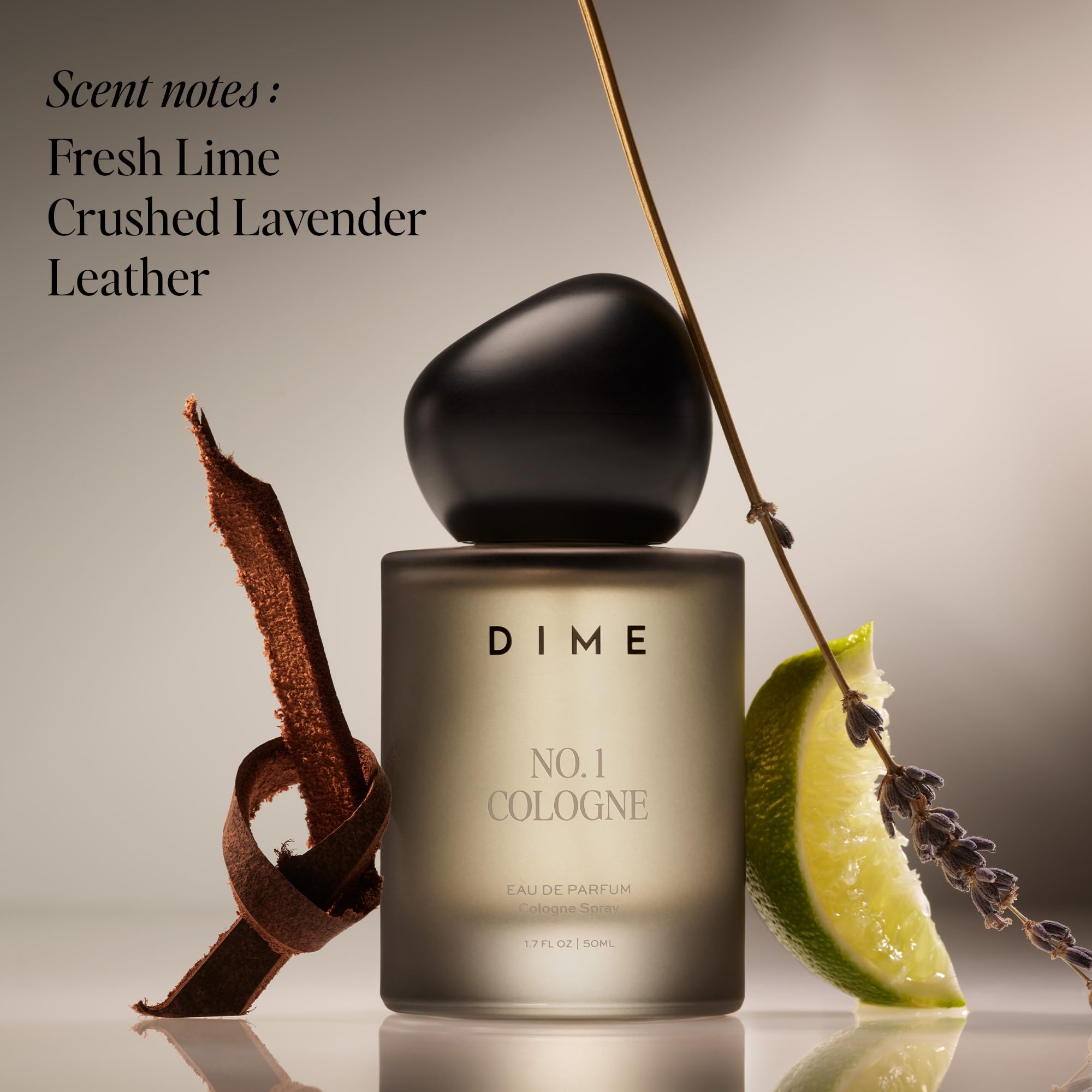 DIME label close-up highlighting ingredient list and clean formulation benefit