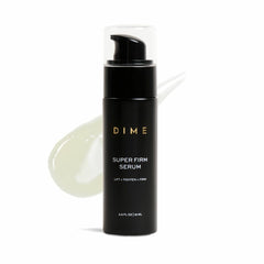 DIME Super Firm bottle front view showing label and compact packaging benefit: clear identification