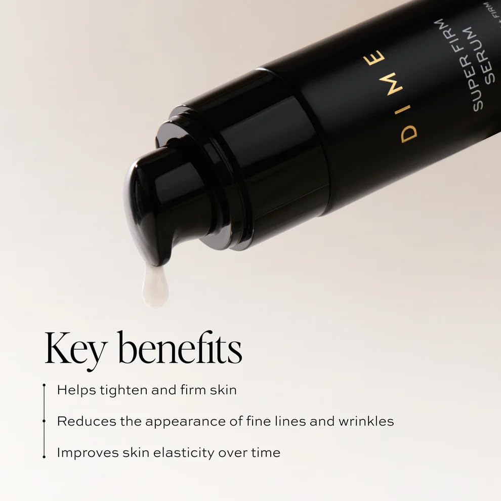 DIME Super Firm applied to neck demonstrating spot treatment for firmness benefit: targeted smoothing