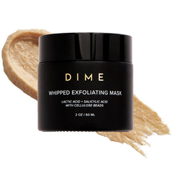 DIME whipped mask jar front showing product and clean-label benefit