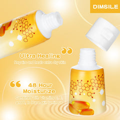 Dimsile applying lotion to hands demonstrating quick-absorb benefit