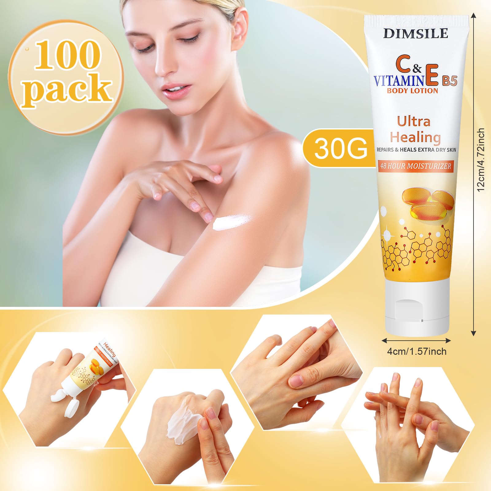 Dimsile close-up of tube texture highlighting smooth, non-greasy lotion