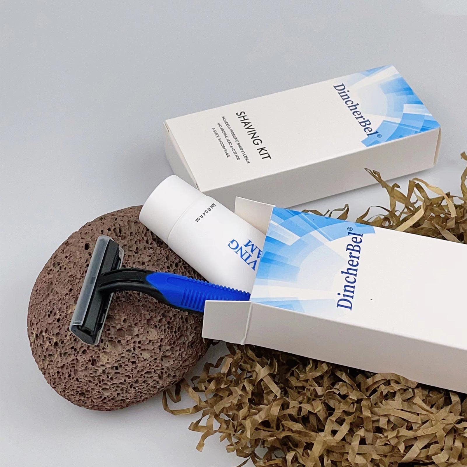 DincherBel amenity display in travel kit illustrating guest-ready supplies