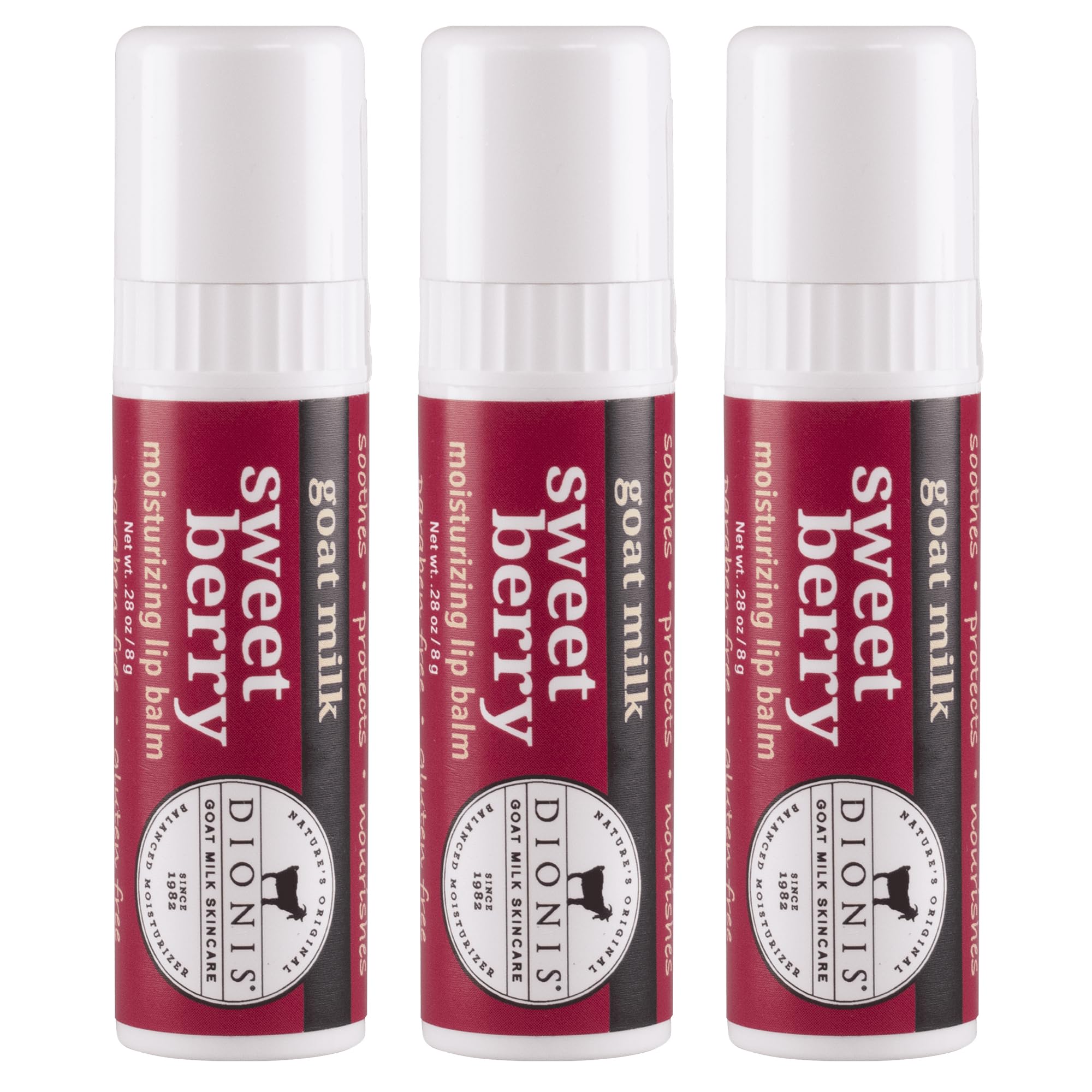 Dionis jumbo front packaging showing Sweet Berry flavor and big size benefit