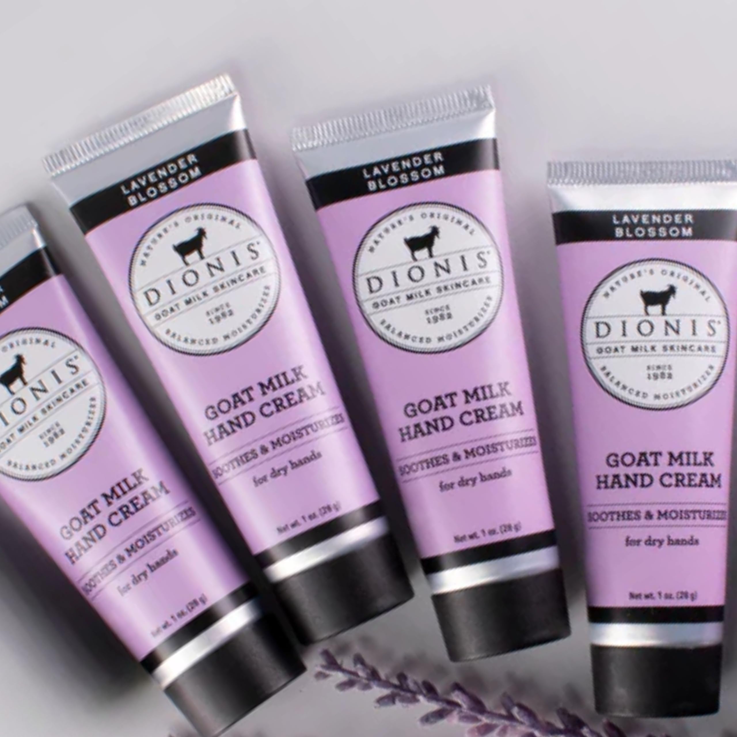 Dionis ingredients label highlighting goat milk and clean formulation benefits