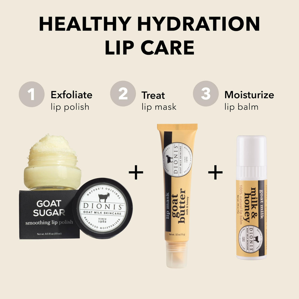 Dionis used outdoors in winter protecting lips from cold, dry air