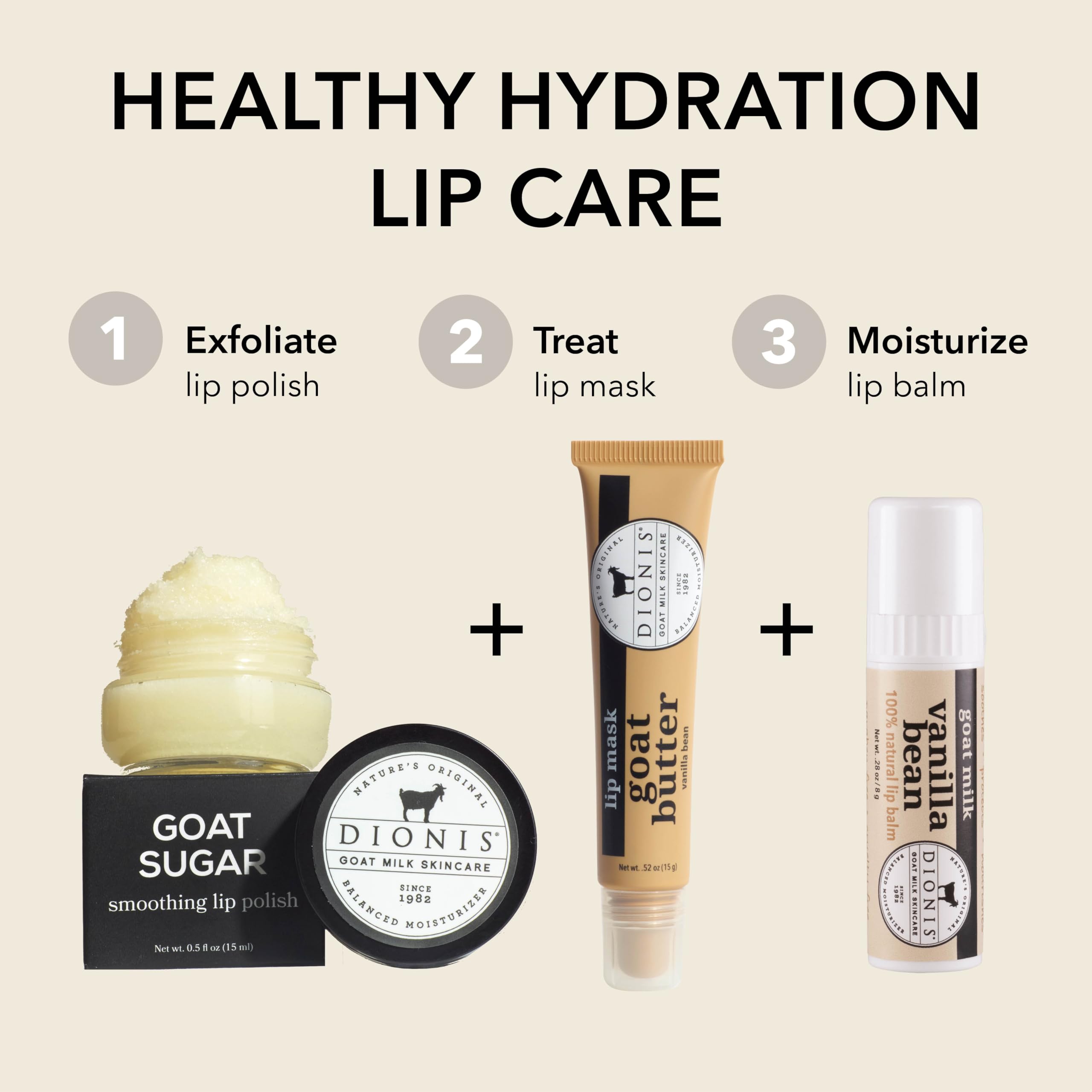 Dionis lip balm inside travel bag ready for outdoor protection