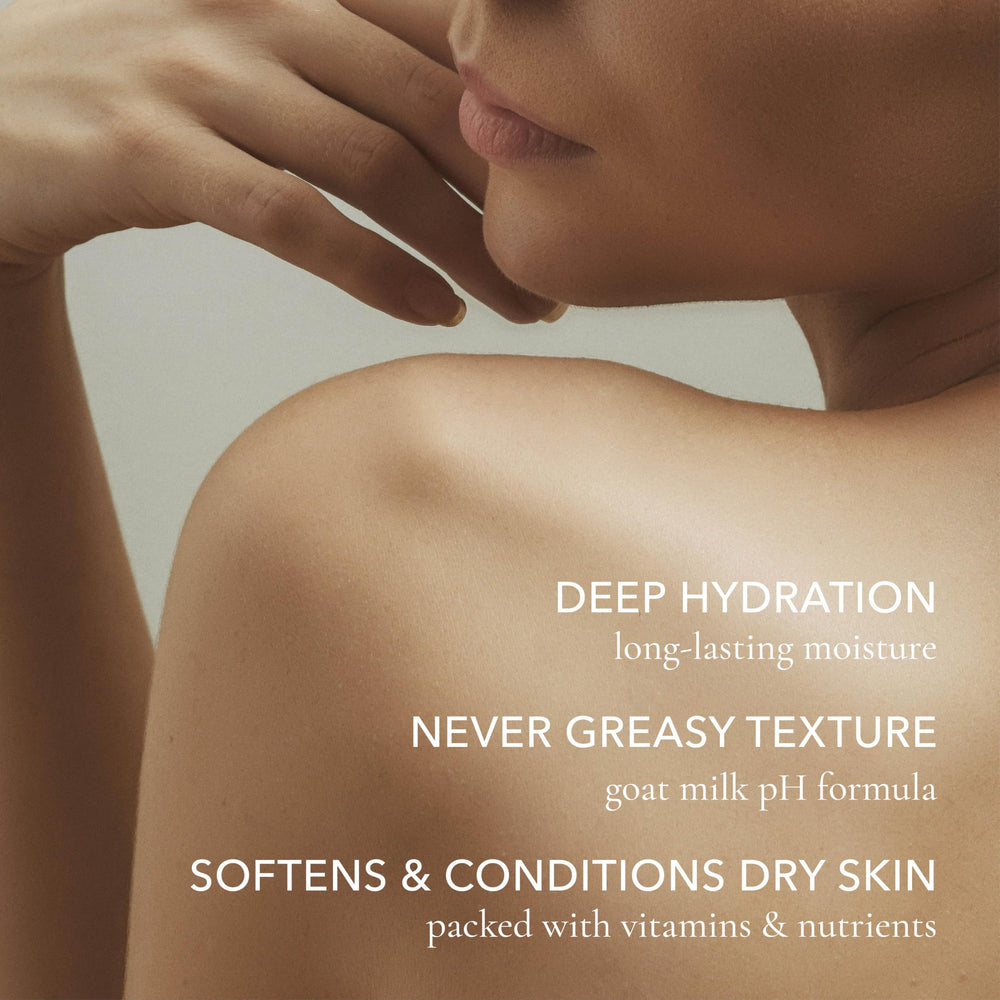 Dionis lotion applied to hands demonstrating immediate softness and smooth feel