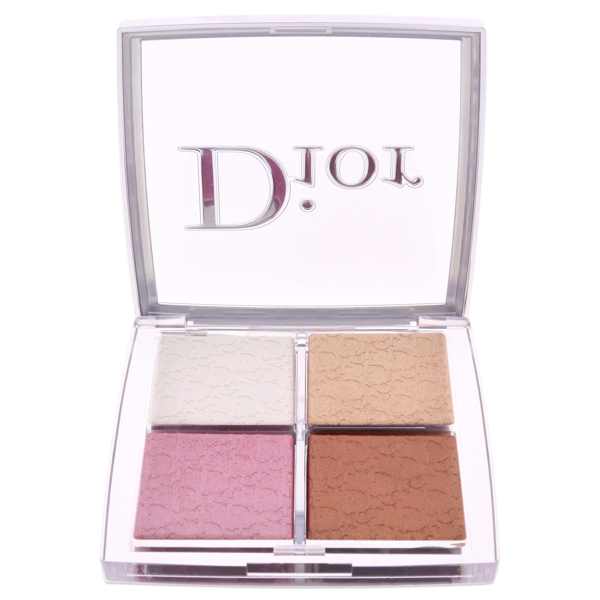 Dior open palette close-up of four shades highlighting texture and blendability