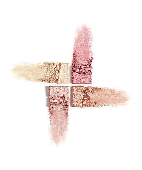 Dior close-up of powder texture highlighting ultra-fine pearlescent pigments benefit: smooth blend