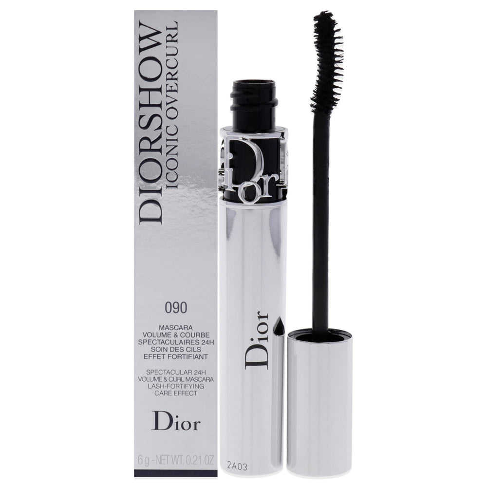 Dior Diorshow Iconic Overcurl front view showing sleek packaging and product benefit