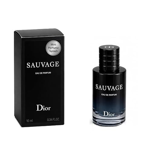 Dior Sauvage mini front packaging showing brand and compact benefit