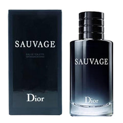Dior Sauvage mini front packaging showing label and elegant glass — compact luxury