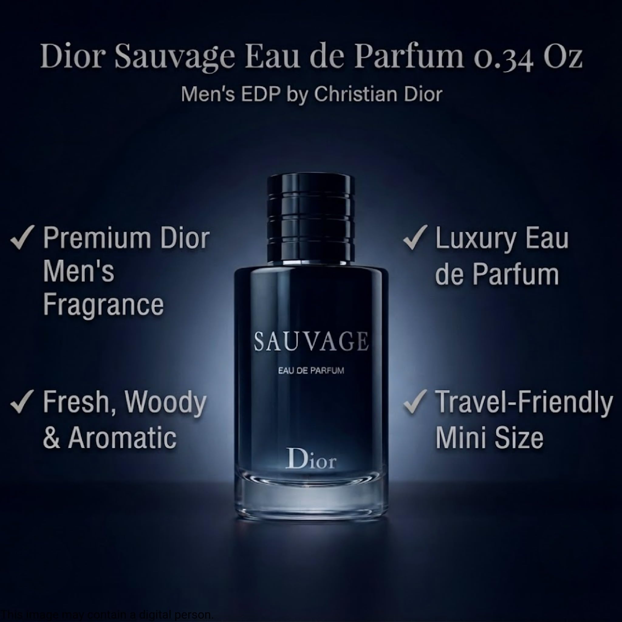 Dior Sauvage splash applied to wrist showing easy quick refresh