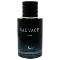 Dior Sauvage clear glass detail highlighting polished bottle texture and clarity